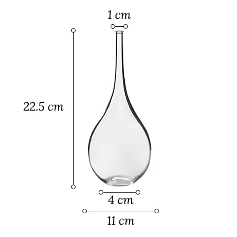 Soliflore Style Japonais Transparent ou Nuage