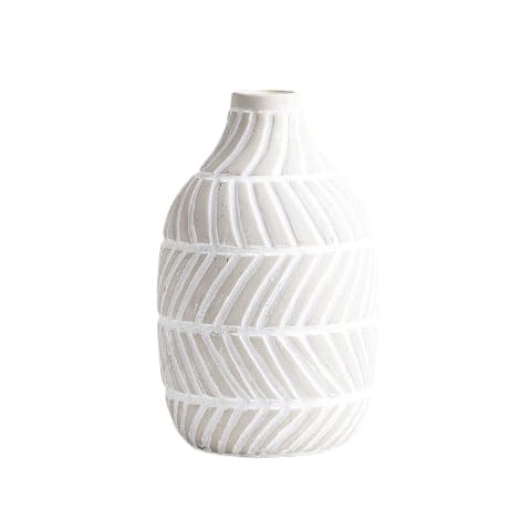 Vase Original à Rayures Obliques Deux Couleurs