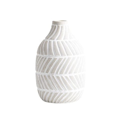 Vase Original à Rayures Obliques Deux Couleurs