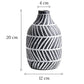 Vase Original à Rayures Obliques Deux Couleurs