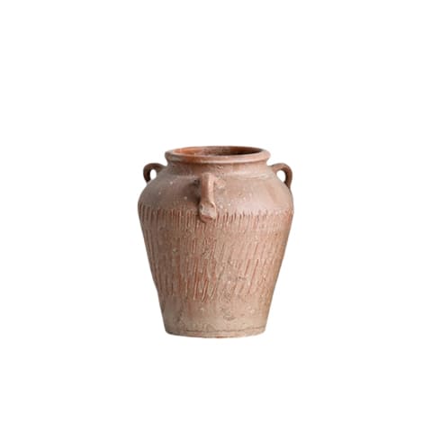 Vase Amphore Argile Rouge Vieillie