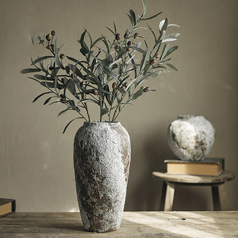 Vase Rétro en Grès Artisanal