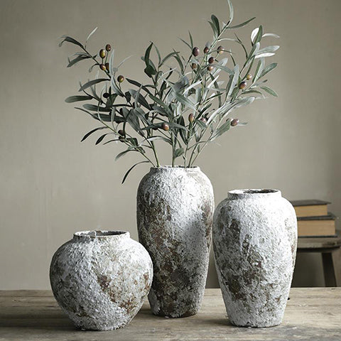 Vase Rétro en Grès Artisanal