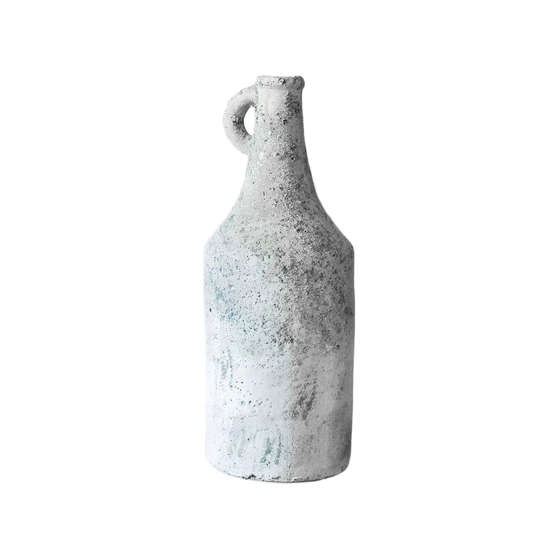 Vase Ancien Forme Bouteille avec Anse