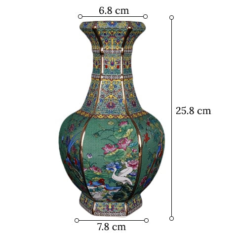 Vase Antique Hexagonal Chinois