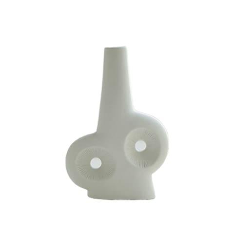 Vase Blanc Art Abstrait