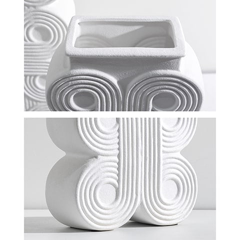 Vase Colonne Art Déco Motif Rond