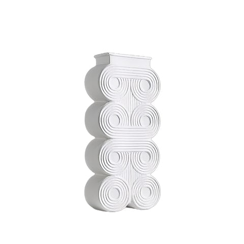 Vase Colonne Art Déco Motif Rond