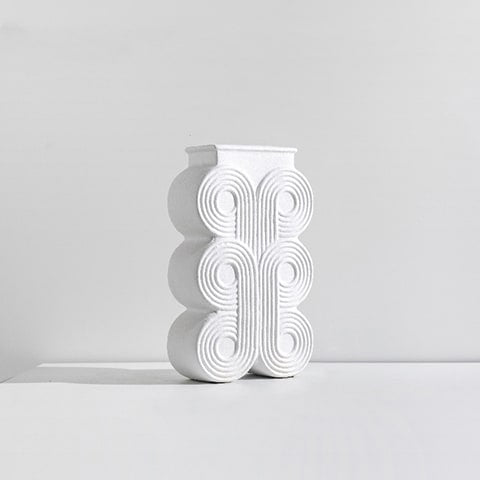 Vase Colonne Art Déco Motif Rond