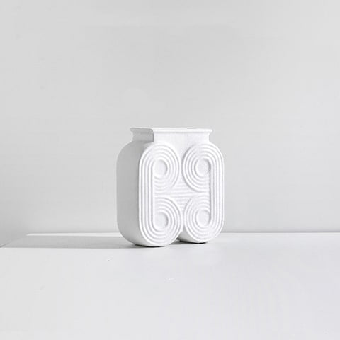 Vase Colonne Art Déco Motif Rond
