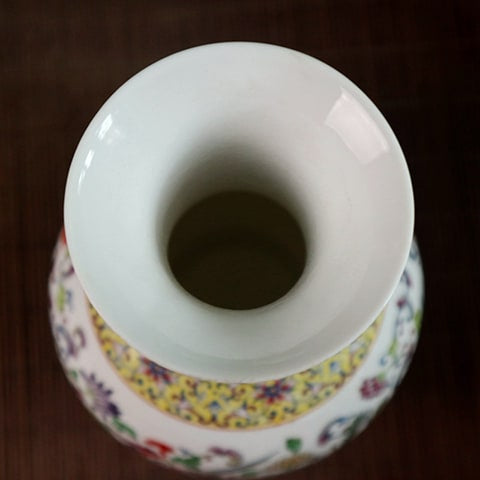 Vase Artisanal Dragon Rouge