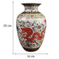 Vase Artisanal Dragon Rouge