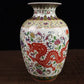 Vase Artisanal Dragon Rouge