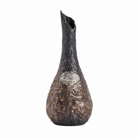 Vase Artisanal Vintage Motif Lotus
