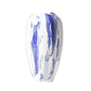 Vase Artistique Blanc aux Motifs Bleus Peint à la Main