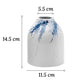 Vase Artistique Blanc et Encre Bleue