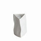 Vase Artistique Difforme Blanc Gris ou Kaki
