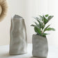 Vase Artistique Difforme Blanc Gris ou Kaki