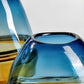 Vase Bicolore Orange et Bleu