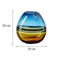 Vase Bicolore Orange et Bleu