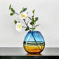 Vase Bicolore Orange et Bleu