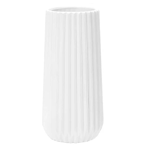 Vase Blanc Décoratif Style Origami