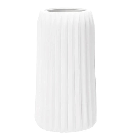 Vase Blanc Décoratif Style Origami