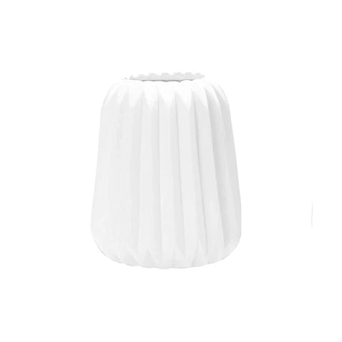 Vase Blanc Décoratif Style Origami
