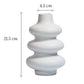 Vase Blanc Design Anneaux Superposés