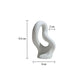 Vase Blanc Design Sculpture Abstraite