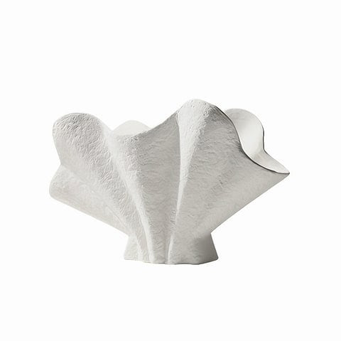 Vase Blanc Éventail Original