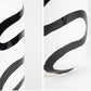 Vase Blanc Lignes Abstraites Noires Design
