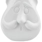 Vase Blanc Visage Monsieur Moustache