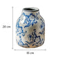 Vase Bleu et Blanc Ancien Motif Fleurs