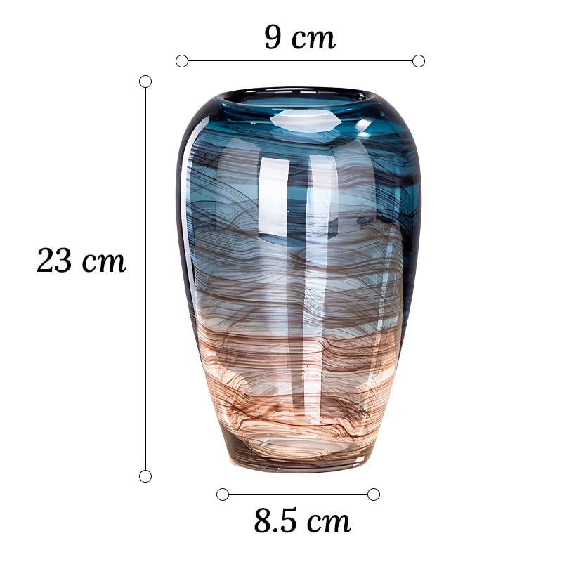Vase Bleu Nuancé Élégant