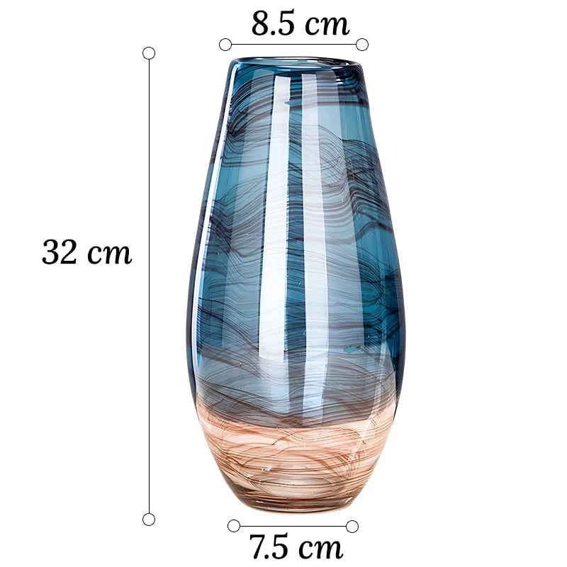 Vase Bleu Nuancé Élégant