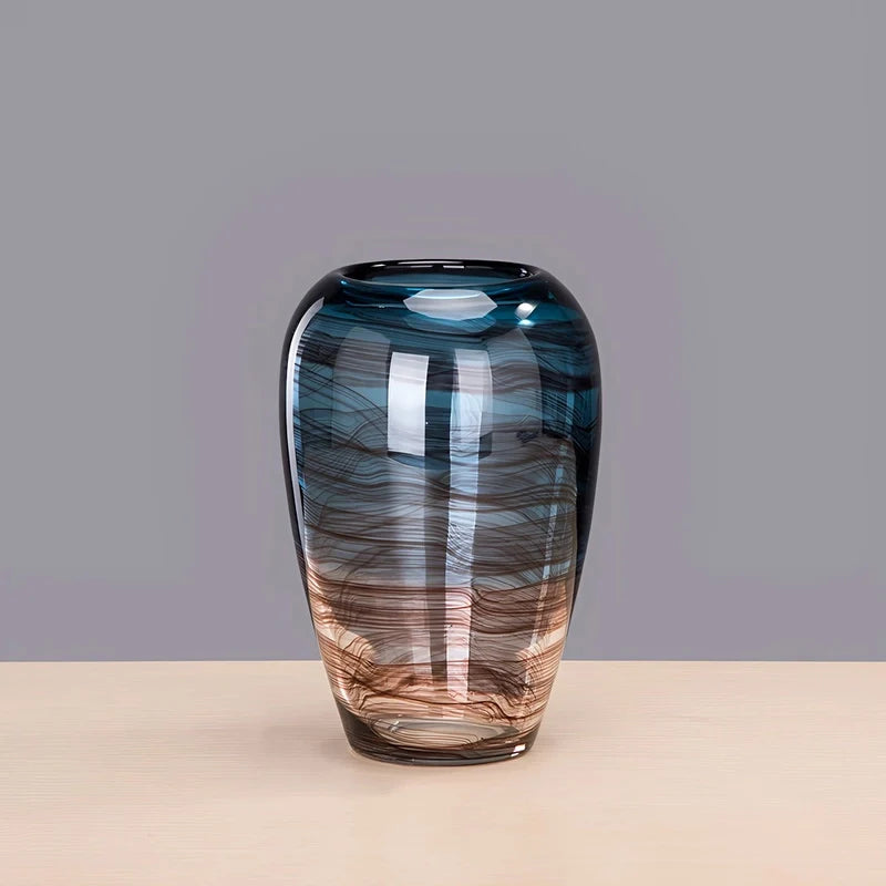 Vase Bleu Nuancé Élégant
