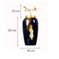 Vase Bleu et Or Moderne Luxueux