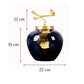 Vase Bleu et Or Moderne Luxueux