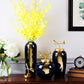 Vase Bleu et Or Moderne Luxueux