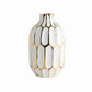Vase Bleu ou Platine Chic Alvéoles Dorées