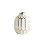 Vase Bleu ou Platine Chic Alvéoles Dorées