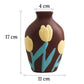 Vase Bohème Peint Motif Fleurs