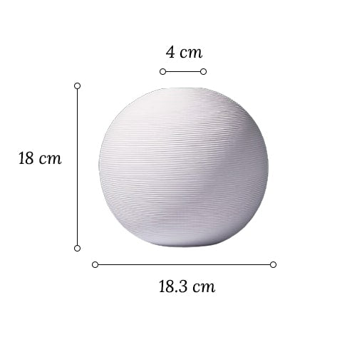 Vase Boule Blanc Minimaliste