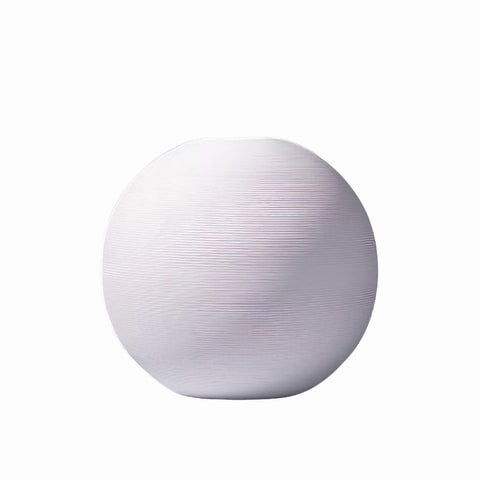 Vase Boule Blanc Minimaliste