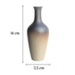 Vase Bouteille en Grès Émaillé Bicolore