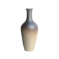 Vase Bouteille en Grès Émaillé Bicolore