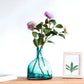 Vase Bouteille Verre Bullé Coloré