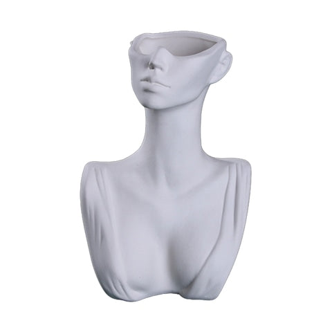Vase Buste Blanc Design Féminin