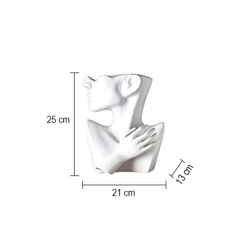 Vase Buste Femme Blanc Style Nordique